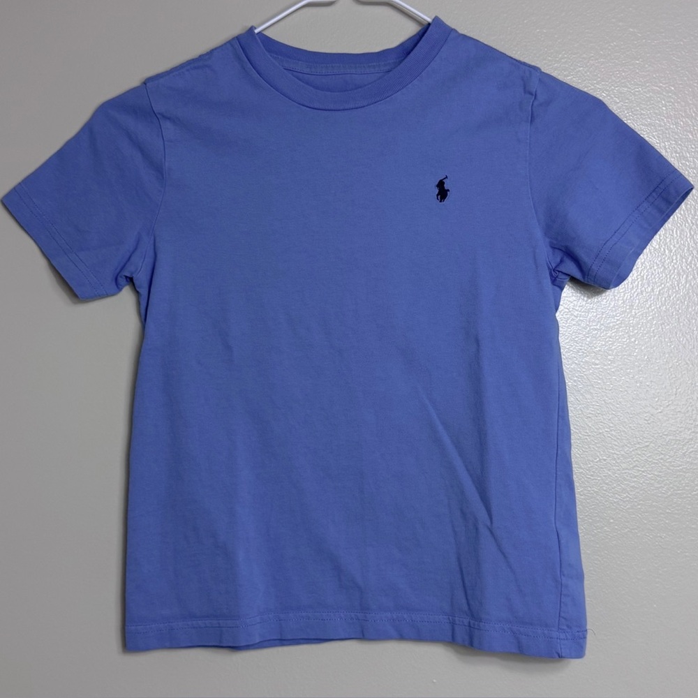 Ralph Lauren Short-Sleeve Crew Tee in Periwinkle Blue